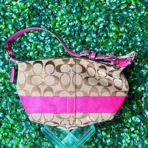 Coach Barbie Pink and Tan Bag